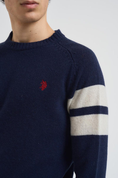 Maglia uomo girocollo blu - 2