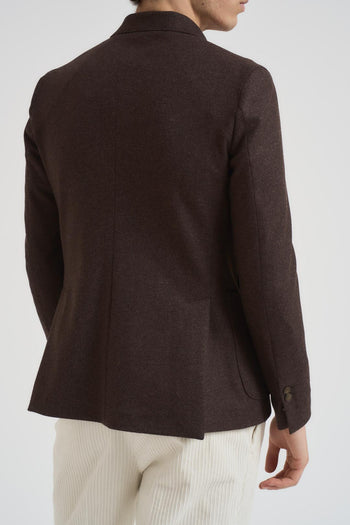 Giacca uomo doppiopetto marrone - 4