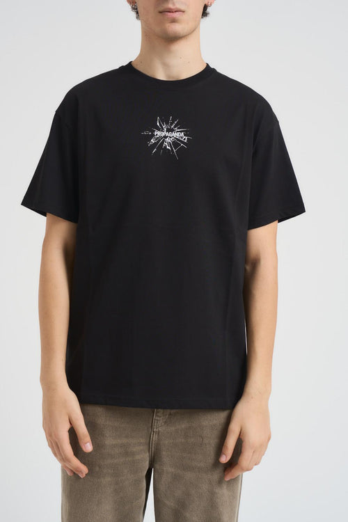 T-shirt uomo Ribs Glass Tee nera