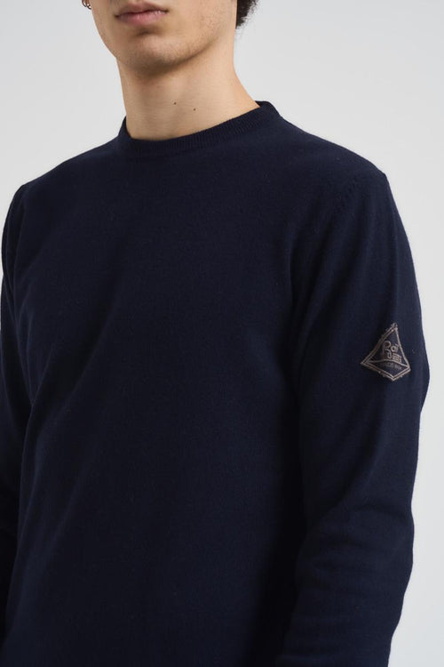 Maglia uomo girocollo blu - 2