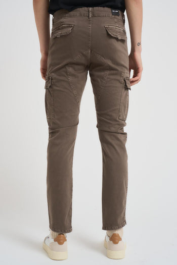 Pantalone uomo slim fango - 3