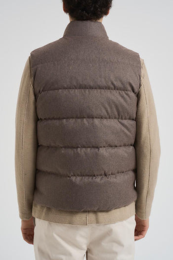 Gilet uomo trapuntato tortora - 6