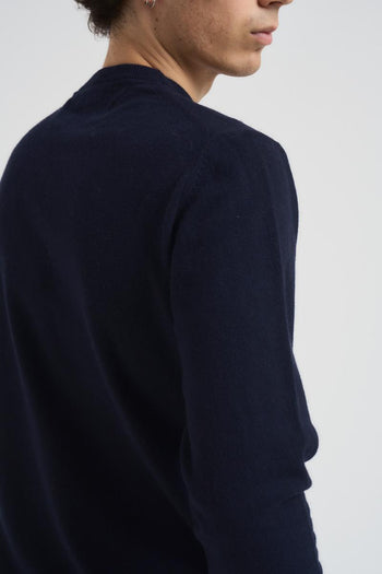 Maglia uomo girocollo blu - 5