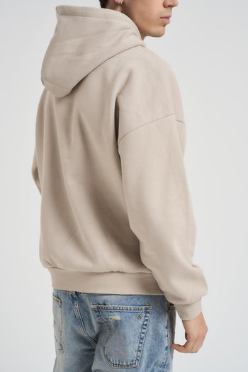 Felpa uomo con cappuccio avorio - 3