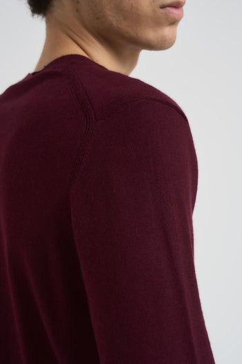 Maglia uomo girocollo bordeaux - 5