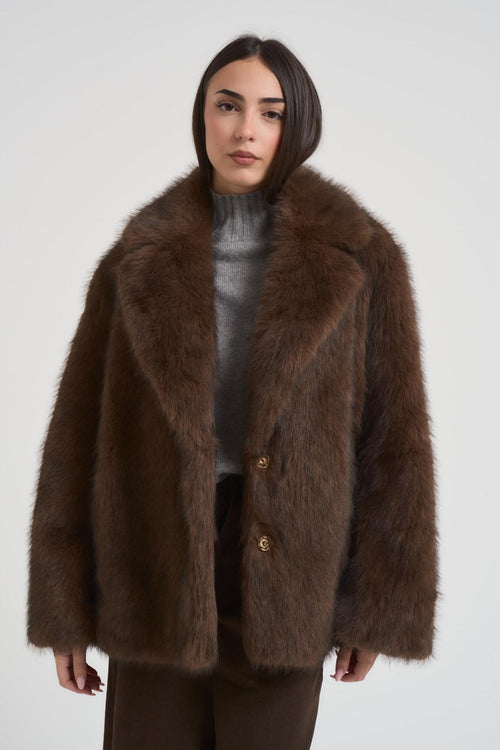 Ecopelliccia donna moro - 1