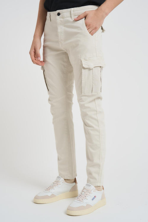 Pantalone uomo slim panna - 2