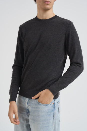 Maglia uomo girocollo grigio antracite - 6