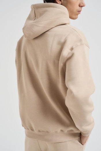 Felpa uomo con cappuccio beige - 6
