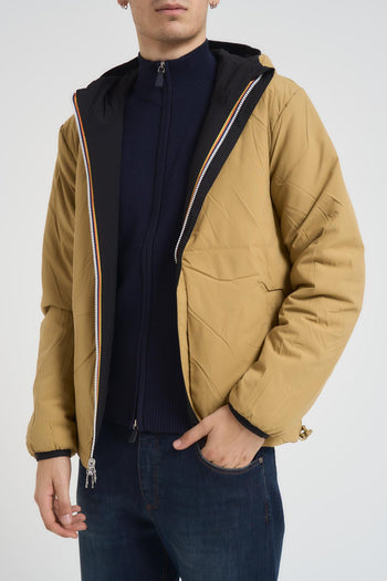 Giubbotto uomo double face nero e beige - 8