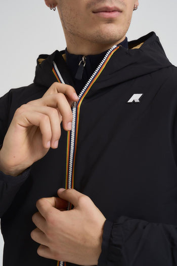 Giubbotto uomo double face nero e beige - 4