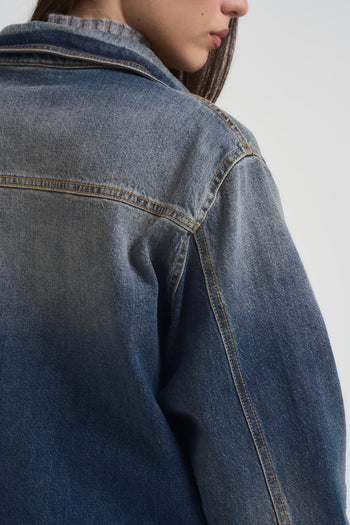 Camicia donna in denim chiaro - 7