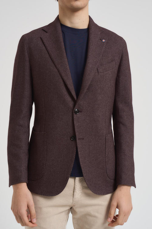 Giacca uomo monopetto marrone - 2