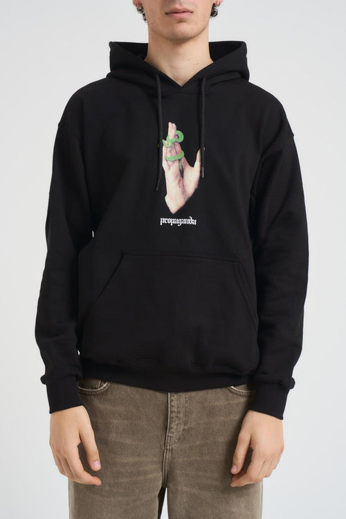 Felpa uomo Stigmata nera