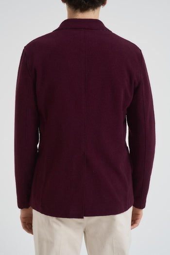 Giacca uomo in maglia bordeaux - 4