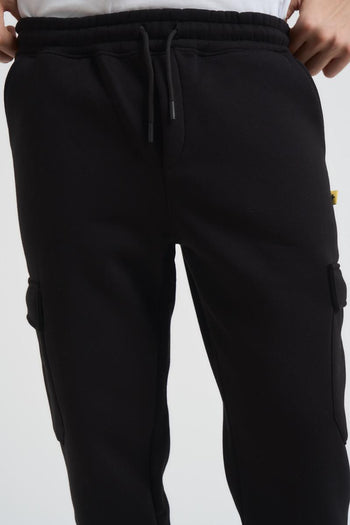 Pantalone tuta jogger uomo nera - 6