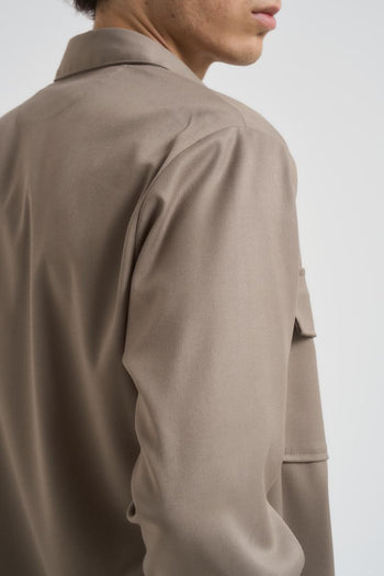 Camicia uomo tortora - 7