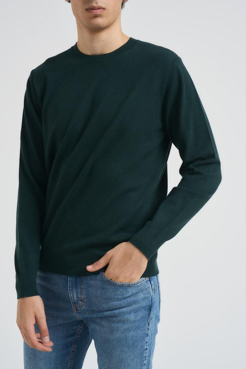 Maglia uomo girocollo verde - 1