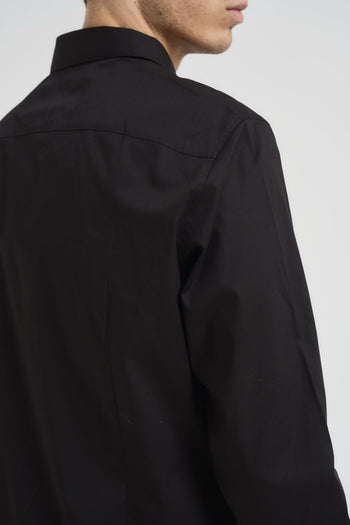 Camicia uomo manica lunga nera - 5