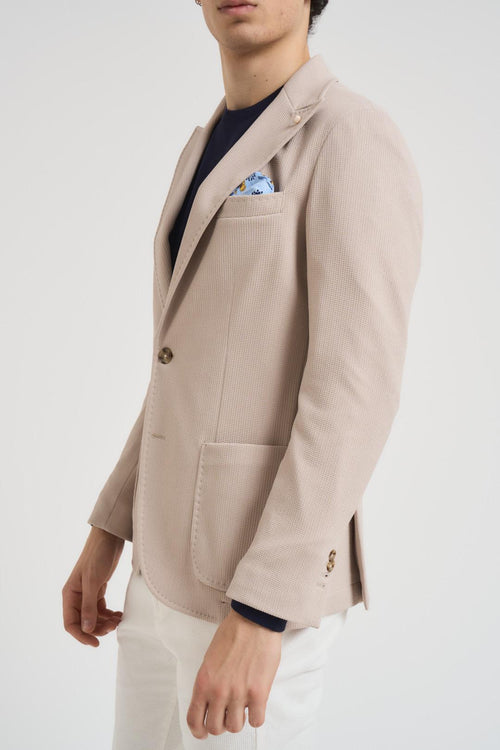 Giacca uomo monopetto beige - 2