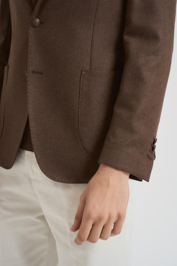 Giacca uomo monopetto marrone - 3