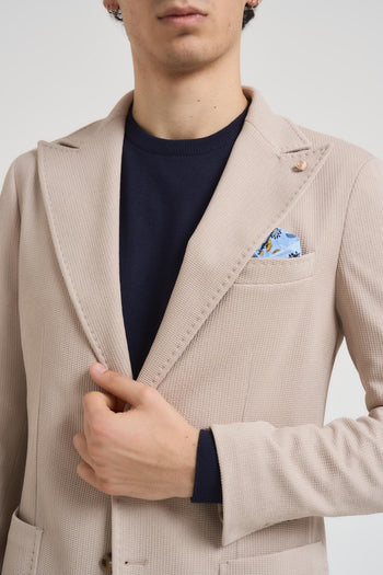 Giacca uomo monopetto beige - 3