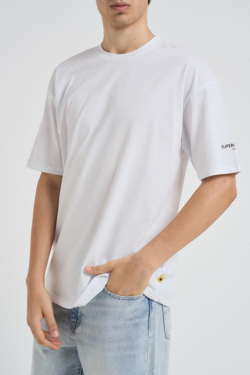 T-shirt uomo girocollo bianca - 1