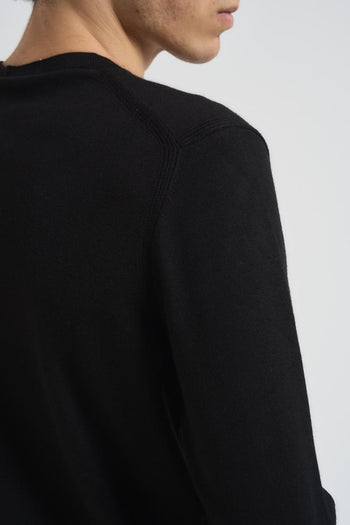 Maglia uomo girocollo nera - 4