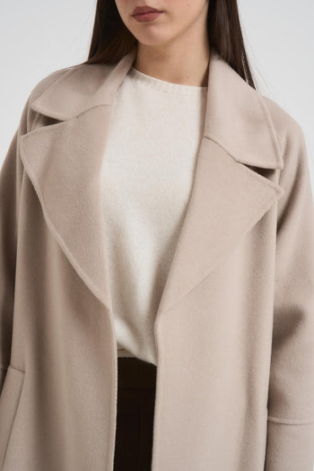 Cappotto donna lungo gesso - 3