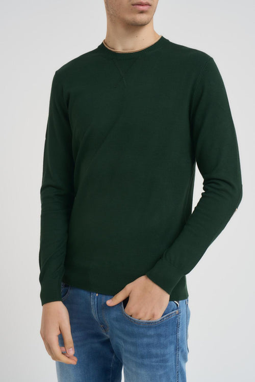 Maglia uomo girocollo verde. - 1