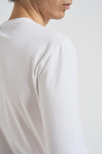 T-shirt uomo girocollo bianca - 5