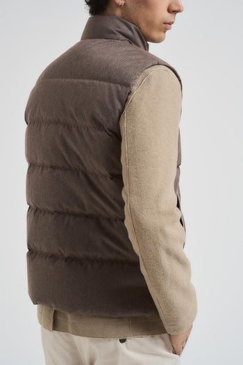Gilet uomo trapuntato tortora - 7