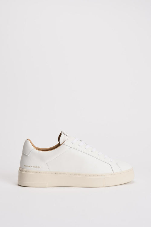 Sneakers uomo in pelle bianche