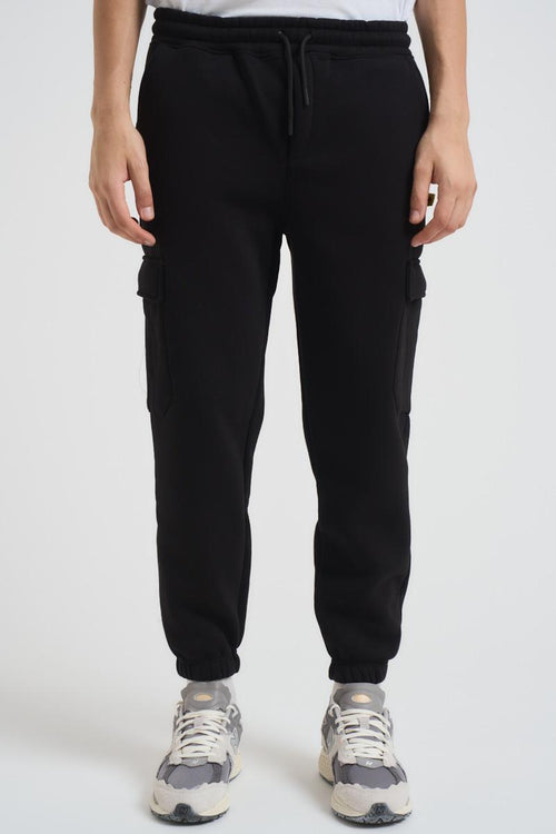 Pantalone tuta jogger uomo nera - 1