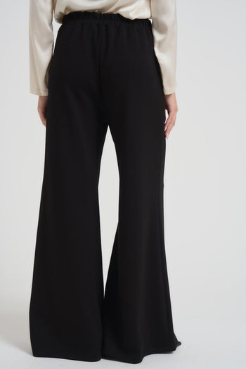 Pantalone donna a zampa nero - 3