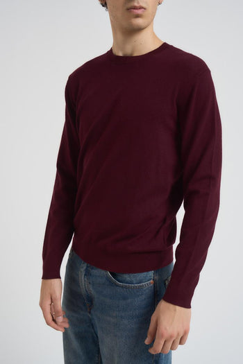 Maglia uomo girocollo bordeaux - 3