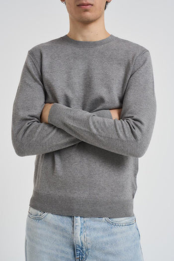 Maglia uomo girocollo grigio chiaro - 5