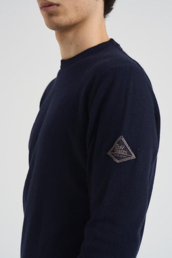 Maglia uomo girocollo blu - 3