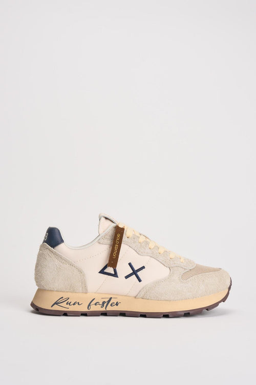 Sneakers uomo panna e blu