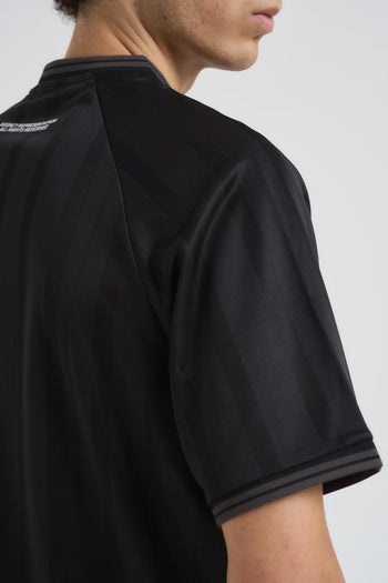 T-shirt uomo girocollo in jersey nera - 6