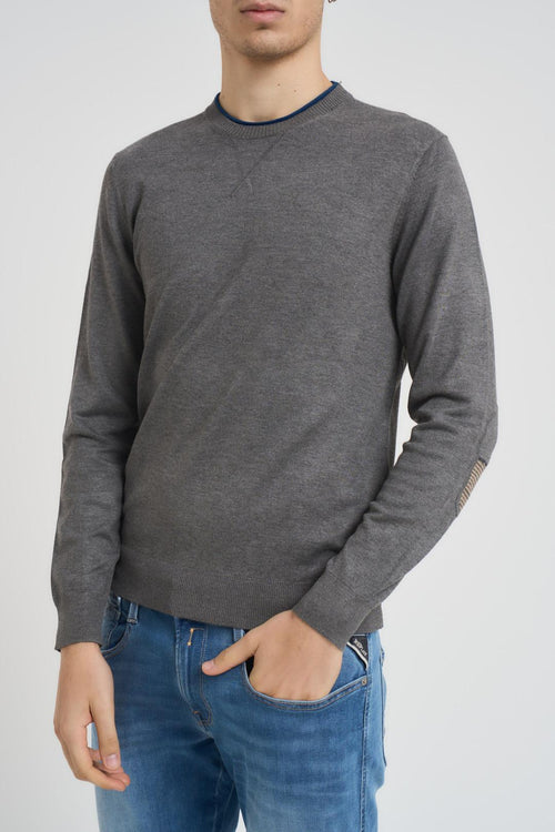 Maglia uomo girocollo grigio chiaro - 1