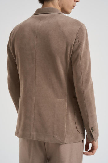 Giacca uomo doppiopetto tortora - 5