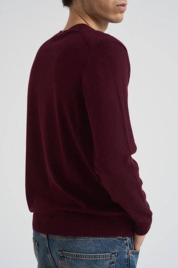 Maglia uomo girocollo bordeaux - 4