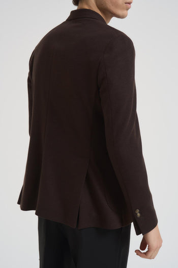 Giacca uomo doppiopetto marrone - 5