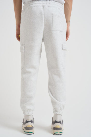 Pantalone tuta jogger uomo grigio - 4