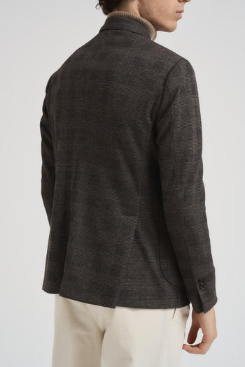 Giacca uomo monopetto marrone - 5