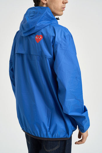 Giubbotto K-Way uomo con cappuccio blu - 4