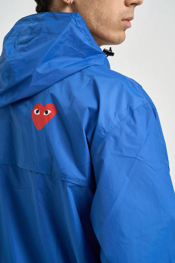 Giubbotto K-Way uomo con cappuccio blu - 5