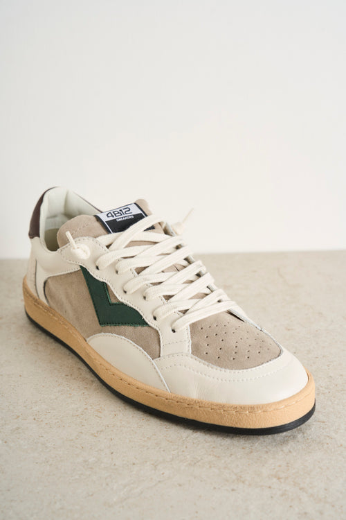 Sneakers uomo Play bianca e marrone - 2