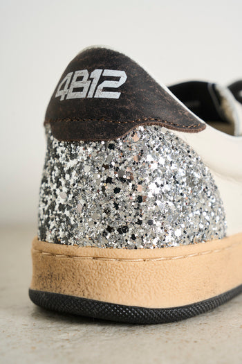 Women's sneakers with glitter - 8